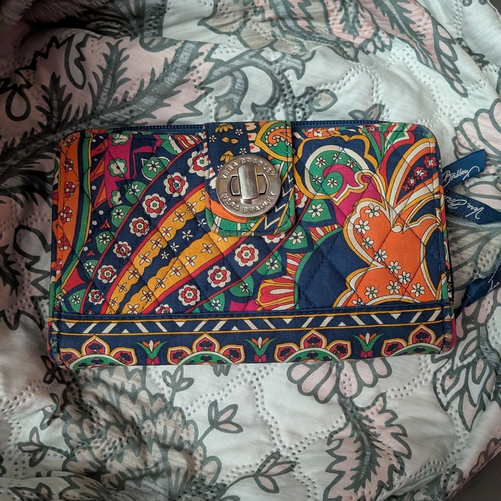 Vera Bradley Multicolor Quilted Zip Wallet